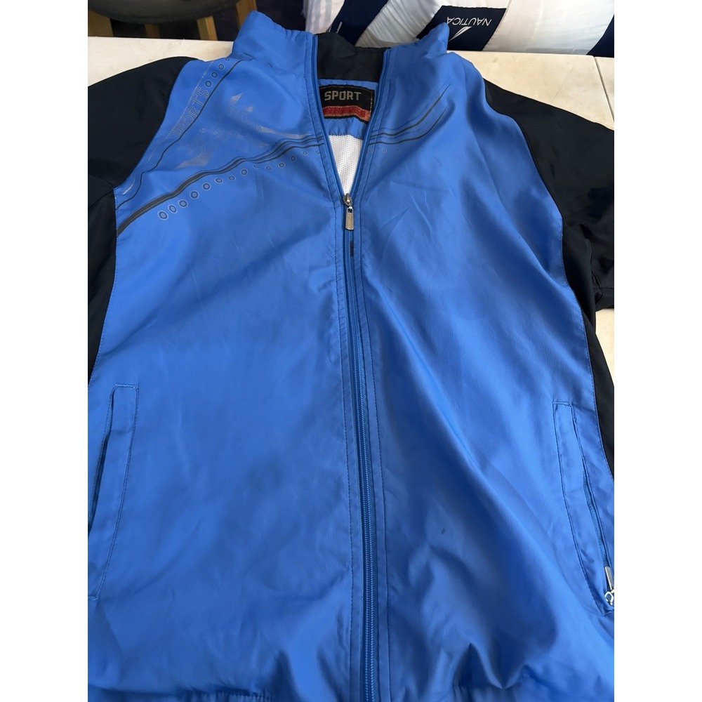 Sport‎ Collection Sportswear Blue Black Windbreaker L
